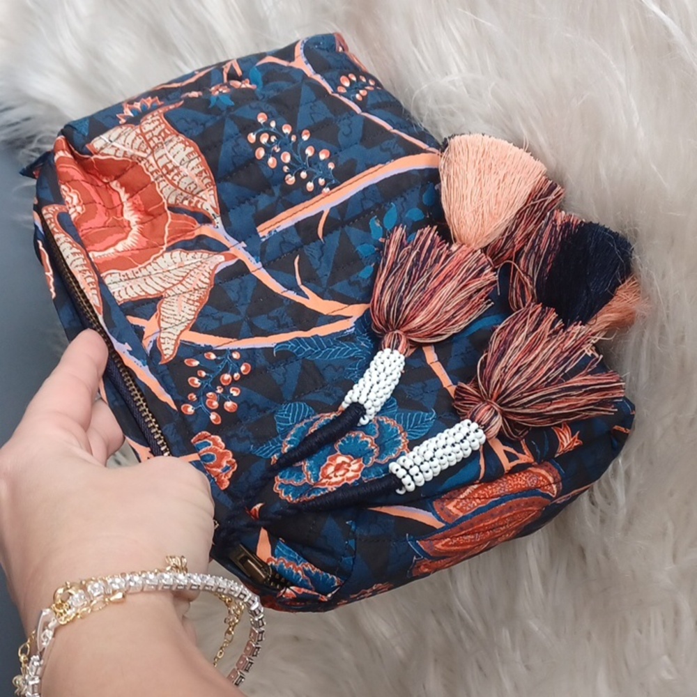 Ulla Johnson  floral cosmetic bag  with tassels - Picture 14 of 14